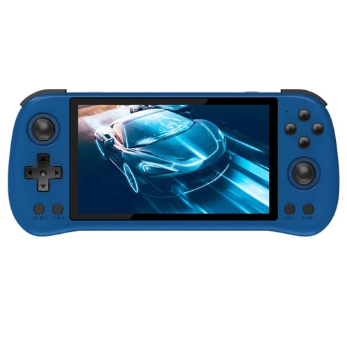 Powkiddy X55 Game Console, 5.5'' IPS Screen, JELOS OS, 2GB LPDDR4X, 16GB+64GB TF Card, 8000+ Games